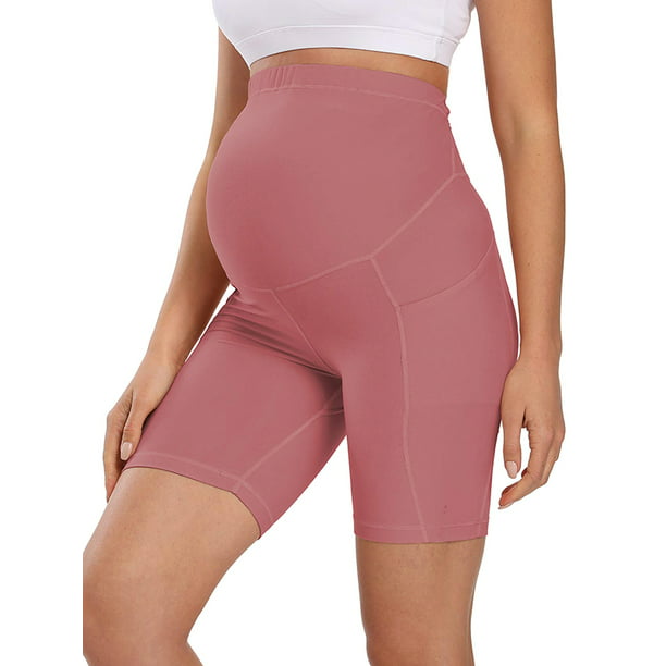 Details about   Pregnant Women Plus Size Solid Slimmer Leggings Elasticity Cropped Sport Pants